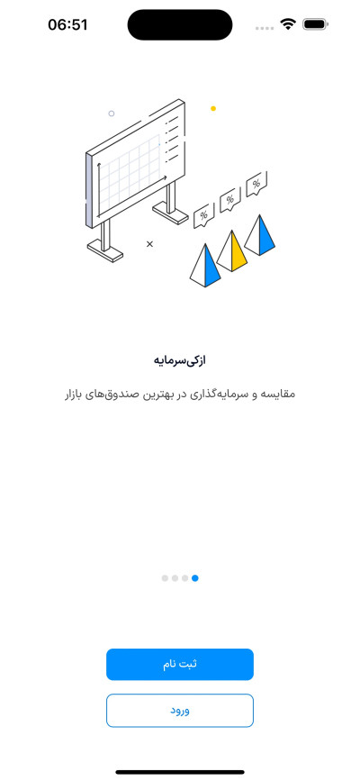 دانلود اپلیکیشن iOS ازکی سرمایه